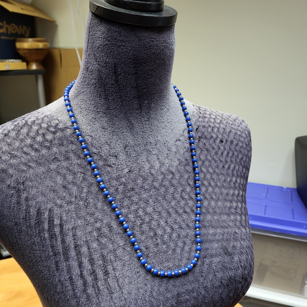Blue Bead Nevklace By Monet